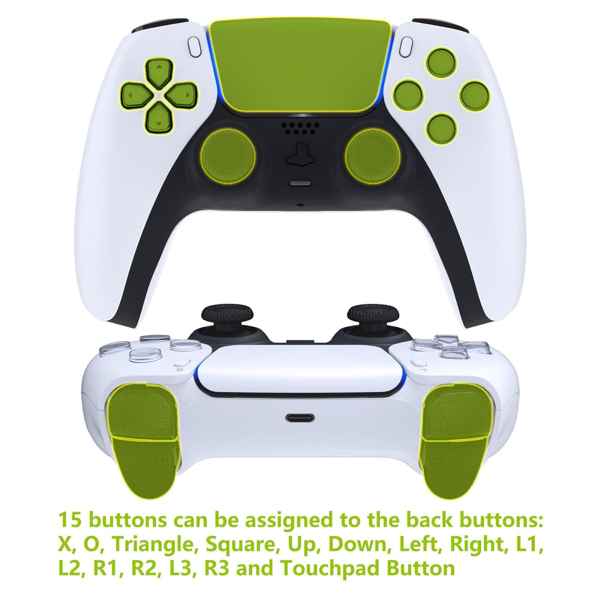 Rise V4 Programmable Remap Kit for PS5 Controller – Back Paddles with Textured Black Rear Shell, Compatible with BDM-030/040/050/060 (Controller Not Included)