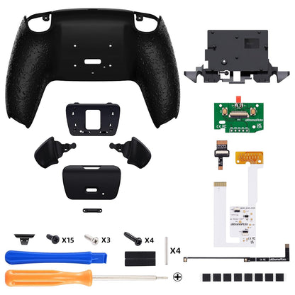 Rise V4 Programmable Remap Kit for PS5 Controller – Back Paddles with Textured Black Rear Shell, Compatible with BDM-030/040/050/060 (Controller Not Included)